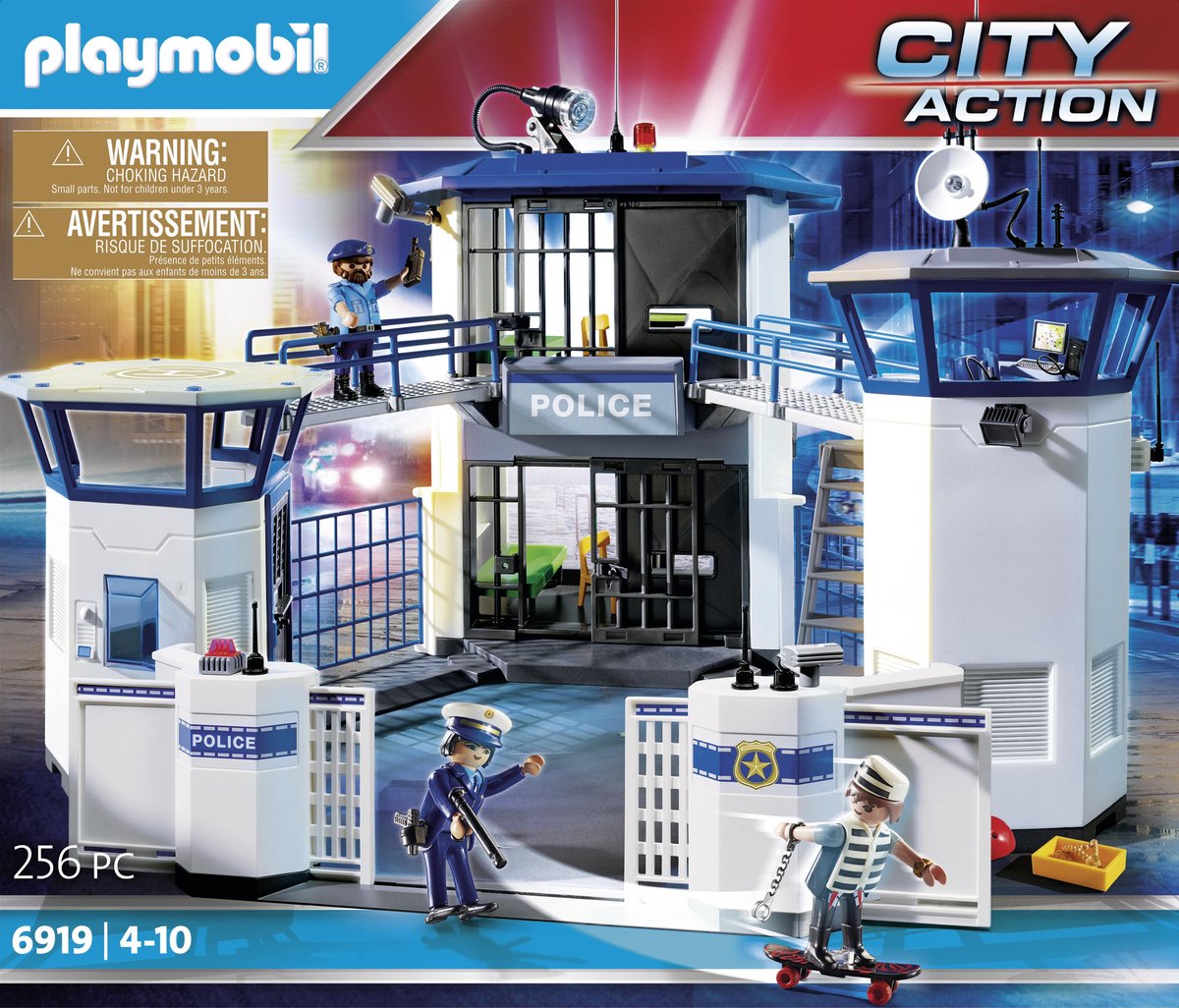 PLAYMOBIL City Action Voiture de policiers avec gyrophare et sirène - 6920  | bol.com