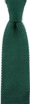 We Love Ties - Stropdas gebreid flessengroen - polyester
