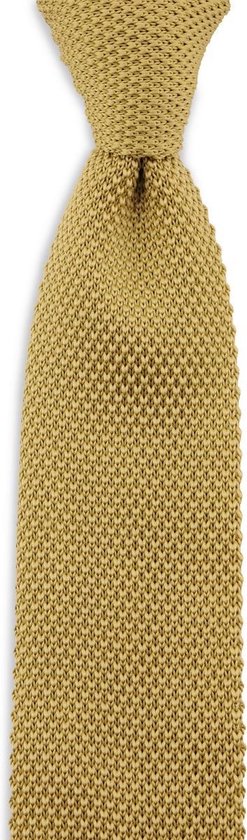 Sir Redman tricot cravate moutarde, polyester, jaune moutarde