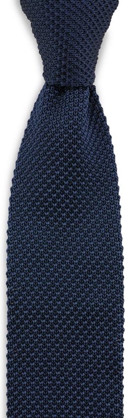 Cravate tricotée Sir Redman bleu foncé, polyester