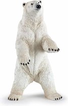 Plastic speelgoed figuur staande ijsbeer 7 cm