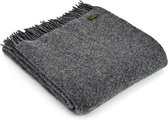 Tweedmill Plaid Wafer Donker Grijs (Slate) - Nieuw wol - Made in the UK