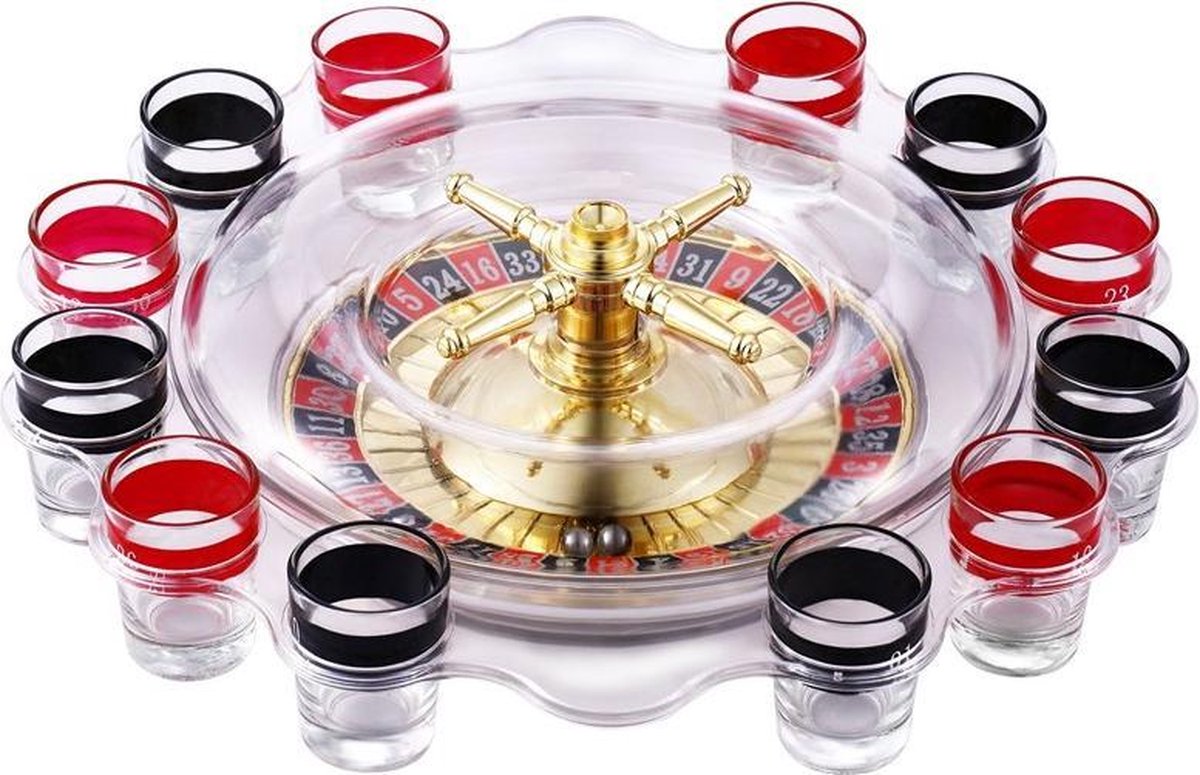 Play 4 Drink, AS-0096, casino shot glaasjes - casinoglas - shotglas