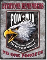 Legends  POW-MIA Eagle.  Metalen wandbord 31,5 x 40,5 cm.