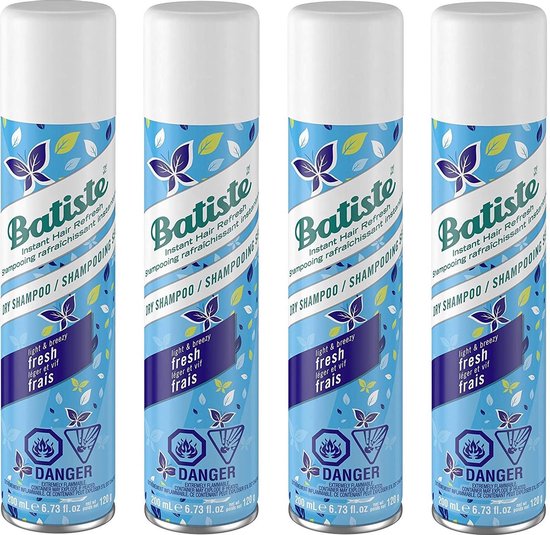 Batiste Fresh Droogshampoo - 4 x 200 ml - Voordeelpakket | bol.com