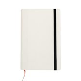 Vegan notitieboek – vegan – wit – lijntjes - notitieboek A5 – handgemaakte notitieboek – Nederland - 1844 notebooks – 256 pagina’s