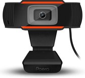 Webcam 1080p - USB Webcam met Microfoon - Webcam voor PC of Laptop - Draaibaar - Zwart -