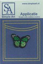Opstrijk applicaties / Strijk Patch Set / Kleine vlinder /Formaat: 4,2 x 2,5 cm