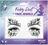 Moon Creations - Moon Glitter - Fairy Dust Gezicht Diamanten Sticker - Groen/Paars