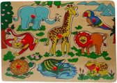 Big Tree Vormenpuzzel Dieren Junior 30 X 20 Cm Hout 9-delig