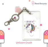 Kawaii Accessories Unicorn Crush - Sleutelhanger Tassenhanger ID card - Swarovski elements - Kawaii style