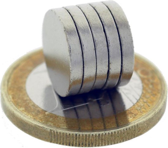 Super sterke magneten - 12 x mm (10-stuks) - Rond - Neodymium - Koelkast magneten -... | bol.com