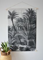 Wandkleed - Wanddoek | 100% Katoen | The Jungle by Night | Large | BALI. LIFESTYLE