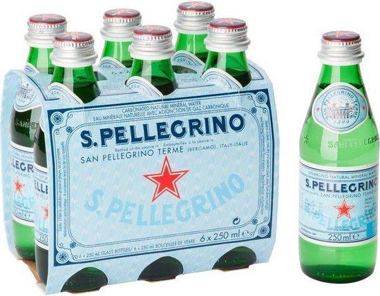 San Pellegrino Mineraalwater koolzuurhoudend Doos 24 flesjes 25cl | bol