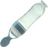 Bol.com baby knijpfles - baby knijpfles met lepel - 90ml - blauw - feeding spoon - flesje met lepel - knijpfles - silicone - bab... aanbieding