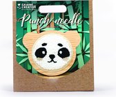 DIY-Kit Punch Needle Set - panda, d: 15 cm