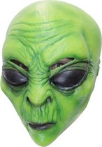 Partychimp Hoofdmasker Alien Halloween - Latex - One-size - Groen