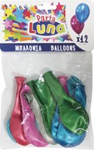 Diakakis Ballonnen Latex Multicolor Metallic 12 Stuks
