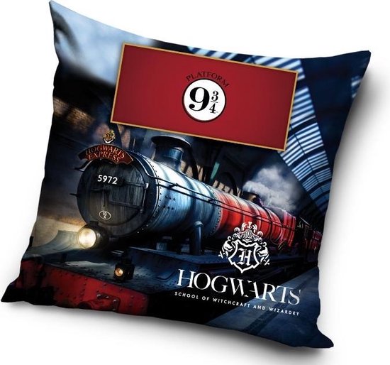 Warner Bros. Kussen Hogwarts Platform 9 3/4 40 Cm Polyester Blauw/rood