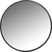 Spiegel rond zwart 100 cm metaal