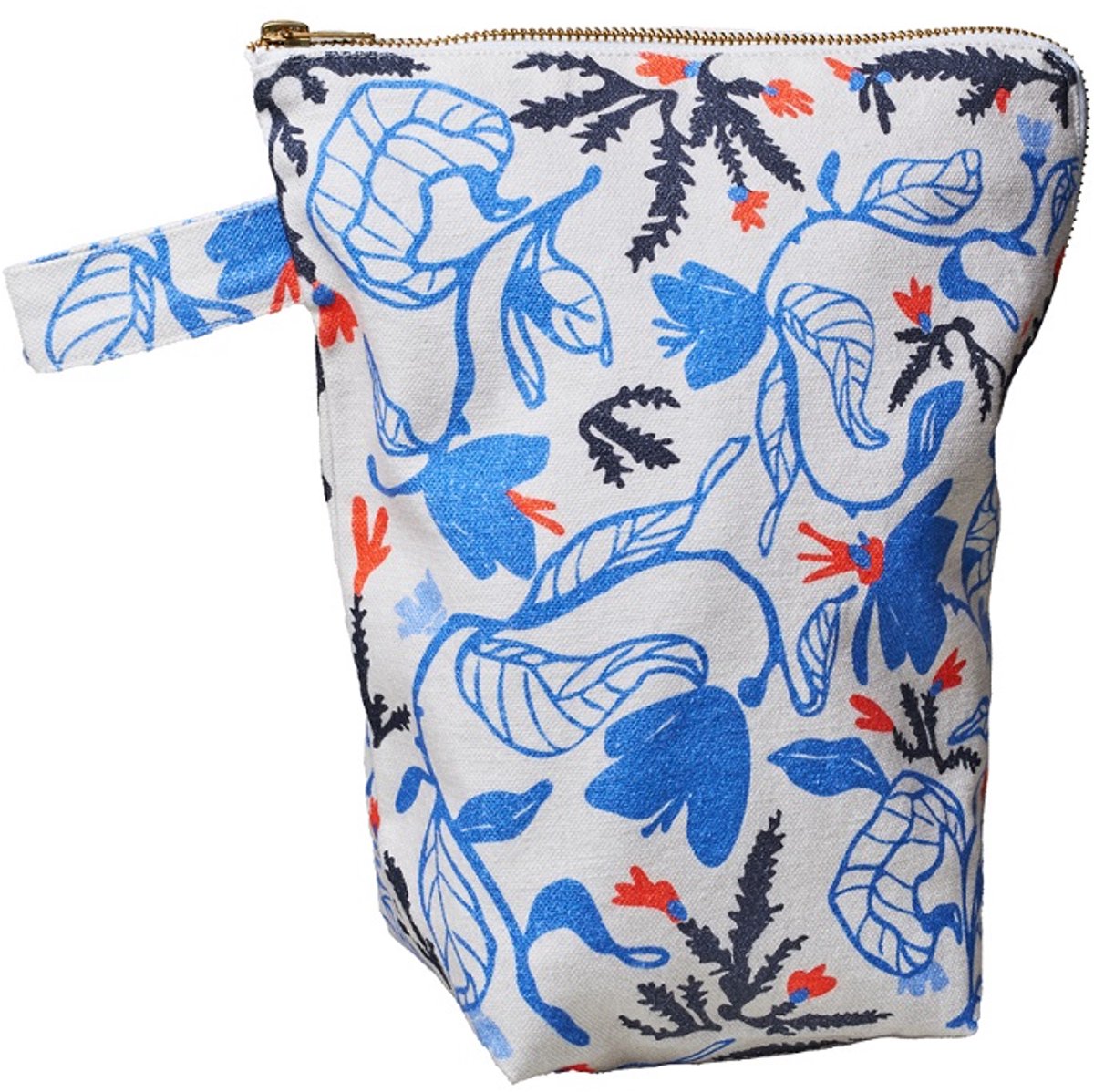 Chic.mic - Toilettas - Bio katoen - Black fern - 22.5 x 10 x 26.5 cm.