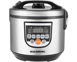 Hausberg HB-1311IN Digitale Elektrische Kookpot 5 L – RVS, 760-900 W, Instelbare Temperatuur 80-200…