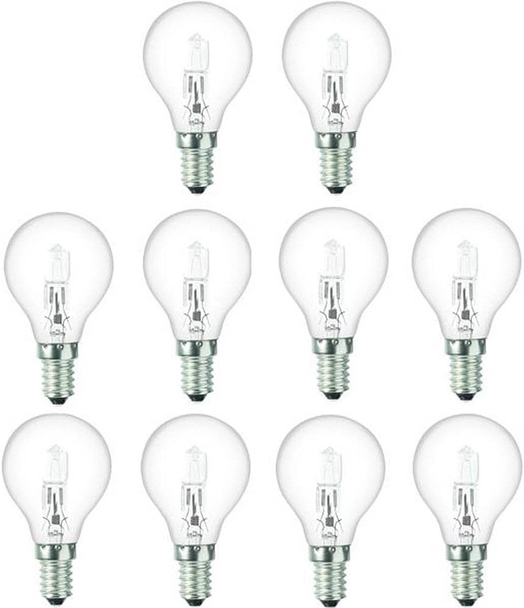 10-Pack Golfbal Halogeenlampen 18W E14 Kleine Schroefdop Helder Licht