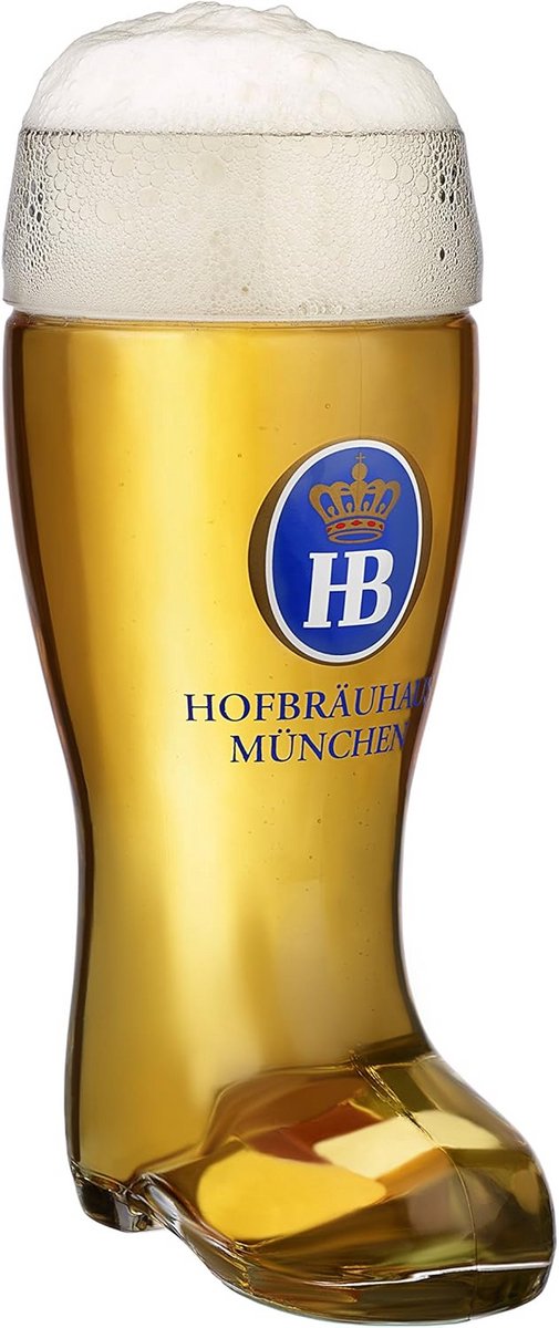 Glazen Bierpul 0,5 liter Handgemaakt Duits Bierlaars