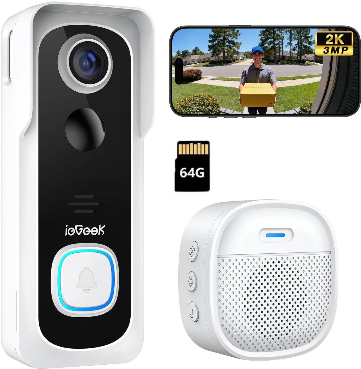 ieGeek 2K Ultra HD Draadloze Video (EAN: 0734931998593)