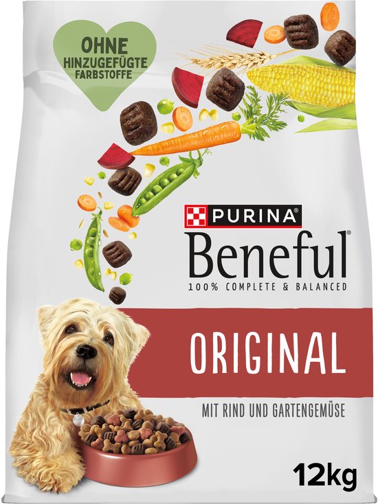 Beneful Original - Hondenvoer - Rund & Tuingroenten - 12 kg