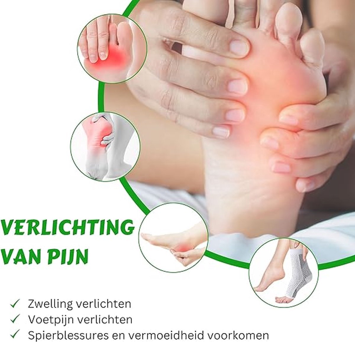Klikkopers® - Neuropathie Sokken - Maat 38-42 - Compressie Sokken - Neuropathie Sokken Zonder Tenen - Compressiesokken - Slaapsokken - Bedsokken - Massagesokken - Wit — cadeau in Cadeau-ideeën - foto 7