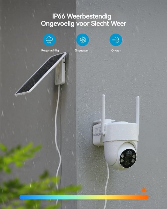 ieGeek Security Solo Camera S5 - Draadloze Beveiligingscamera voor Buiten - 2K HD-resolutie - 360° Pan & 90° Tilt - AI Auto Lock en Tracking - Zonne-energie - Geen Abonnementskosten - Inclusief SD-kaart (64GB) van ieGeek — afbeelding 3