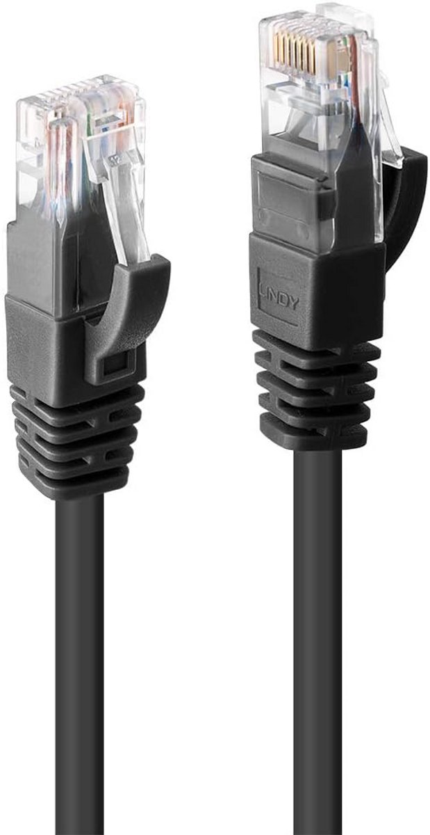 Netwerkkabel CAT6 U/UTP 15 meter Zwart - Hoge Snelheid Data Kabel