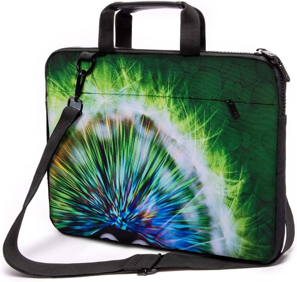 Canvas Laptoptas 17-17,3 inch Notebook Tas met Handvat en Schouderriem