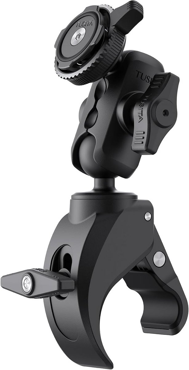 Universele Telefoonhouder Klemsysteem met Draaibeveiliging voor Fiets of Motor