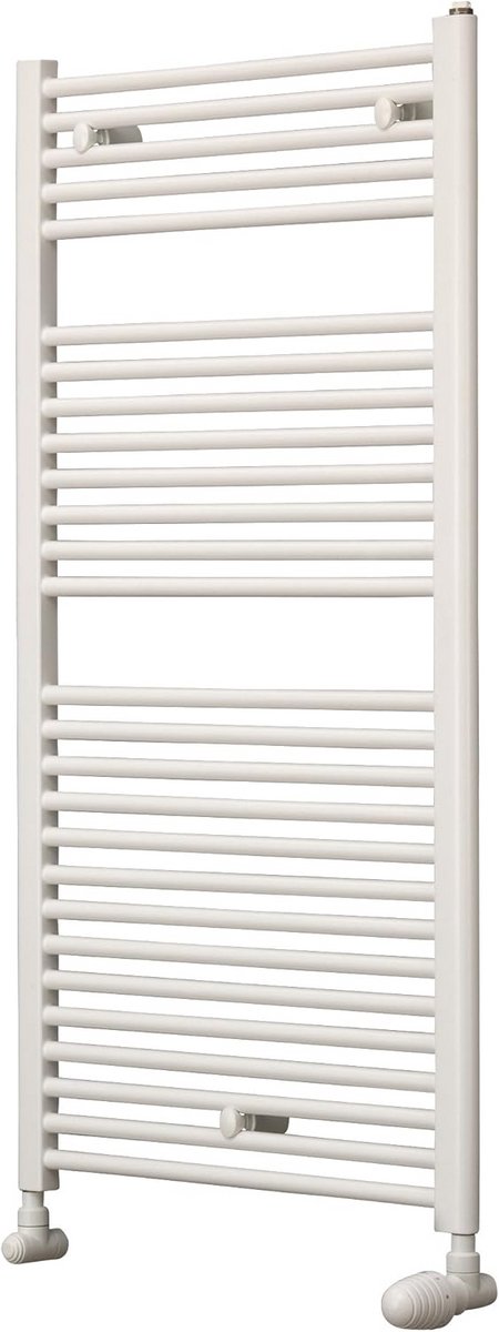 Design Badkamer Radiator 117x60 cm Wit - Handdoekdroger & Verwarming met 680W Vermogen