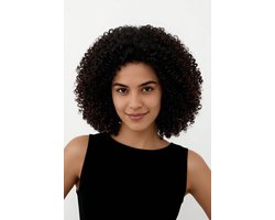 Short Kinky Curly Wig 10 inch 100% Human Hair + Deluxe Wig Cap & Faux Mink Lashes gratis inbegrepen