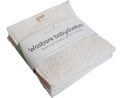 Bambini Pure Wasbare Babydoekjes – 8 stuks – 100% biologisch katoen – extra dik & herbruikbaar