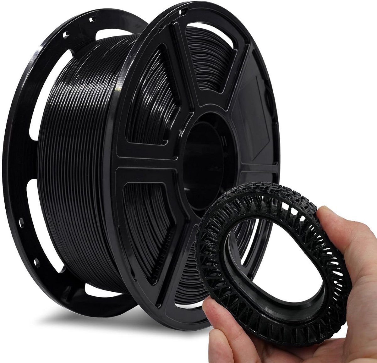 Flexibel PLA 3D Printerfilament 1KG Spoel - Hoge Maakunaukeurigheid
