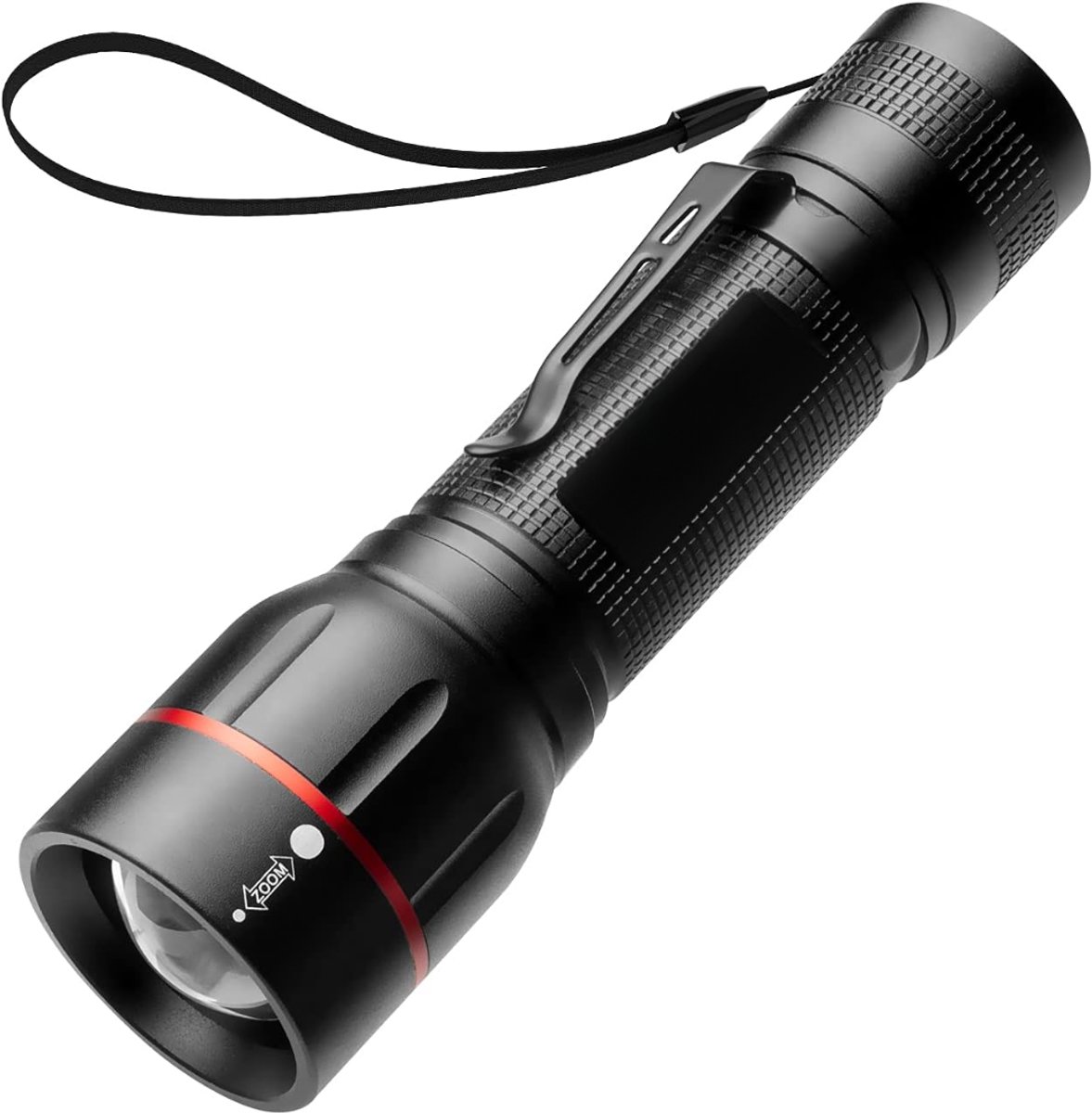 Nexvo® Zaklamp op batterijen - Zaklamp - Zaklampen - Zwart - 5cm x 4cm x 14cm