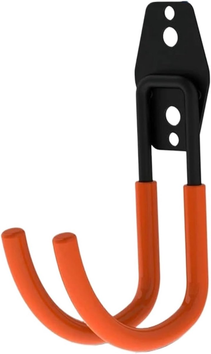 Set van 6 Zware Wandhaakjes van Metaal - Stevige Garage & Tuin Haken - Veilige Fietsopvang, Gereedschap, Ladder - Bevestigingssysteem - met Verschillende Haaktypes