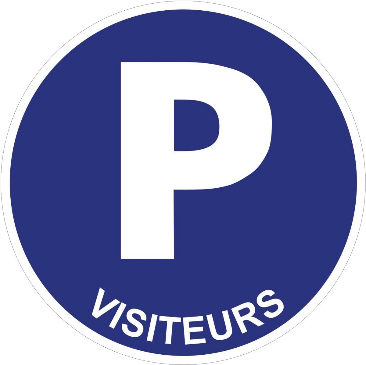 Ronde Zelfklevende Veiligheidssticker Parkeerplaats 24 cm