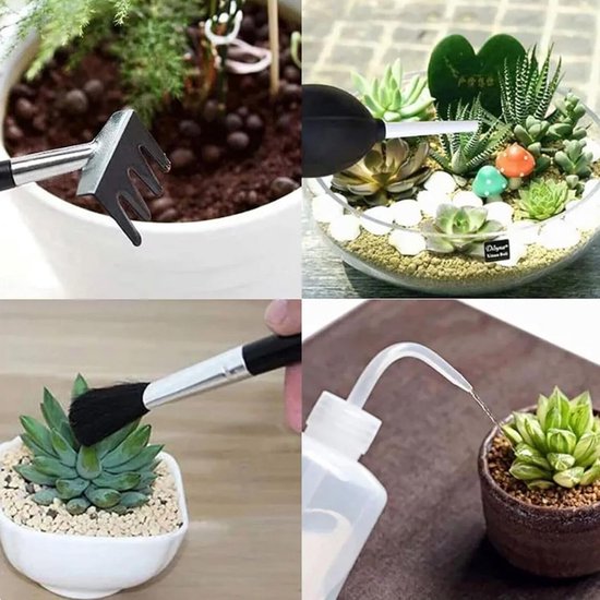 Bonsai Gereedschap Set - 13-delig - Bonsai Schaar - Bonsai Starters Kit - Tuingereedschap - Mini Tuingereedschap - Kamerplanten - Zwart van Merkloos	 — afbeelding 5