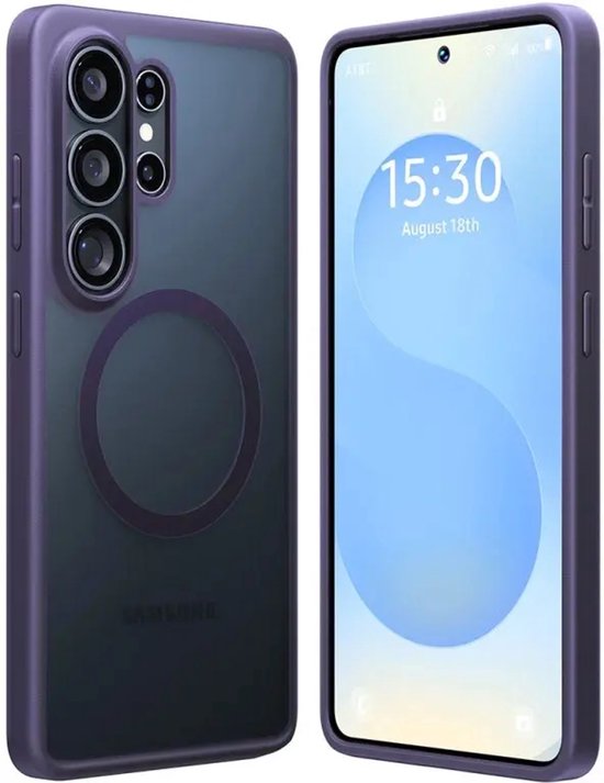 Housse magnétique TORRAS Guardian adaptée pour Samsung Galaxy S26 Ultra - Compatible avec MagSafe / Qi2 - Housse de protection mate - Coque arrière avec aimant Violet