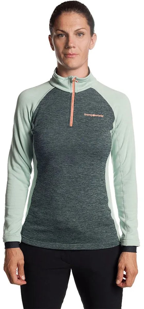 Trangoworld Palieres Fleece Met Halve Rits Groen L Vrouw