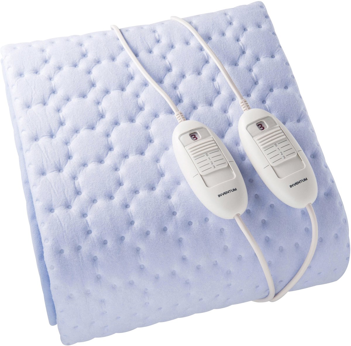 Bol.com Inventum HN236I elektrische onderdeken 150x150 cm - Tweepersoons - Extra warme voetzone - 3 warmtestanden - 2 schakelaar... aanbieding
