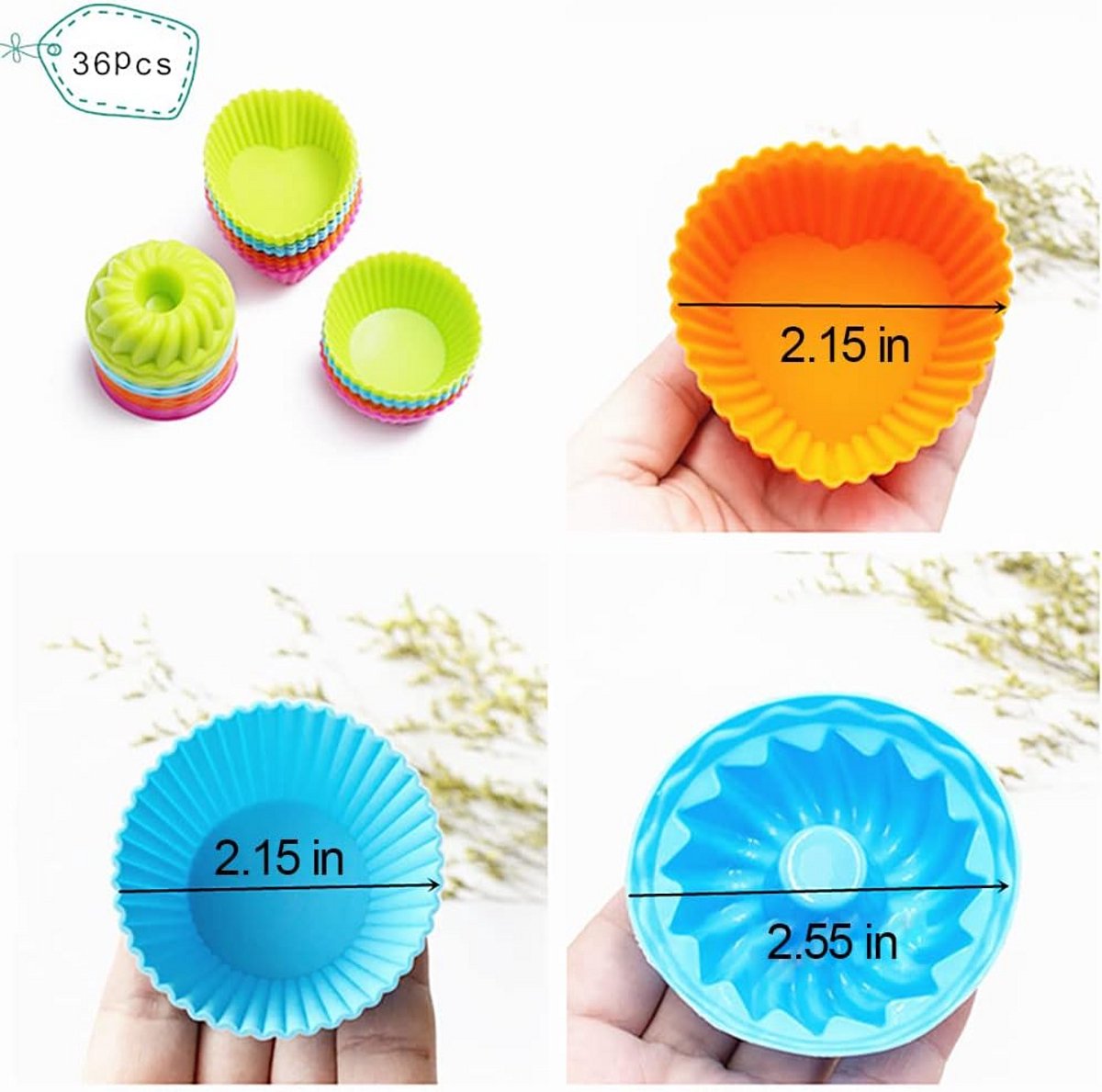 Uitgebreide Siliconen Bakvorm Set voor Cakes, Muffins, Donuts en Meer