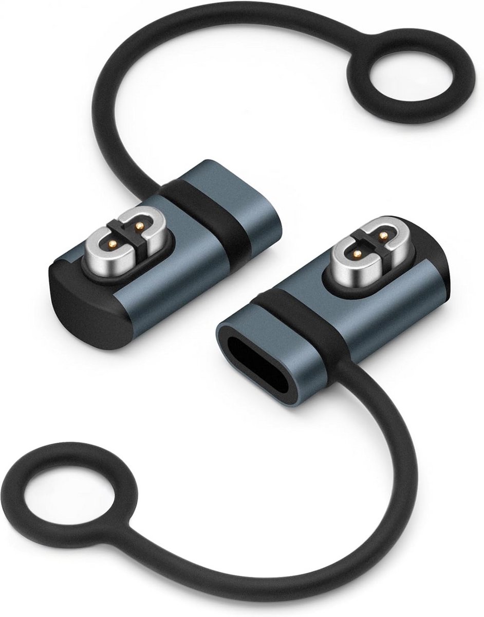 2x Magnetische USB C Oplaadkabel voor Sportkoptelefoons met Open Oor Design