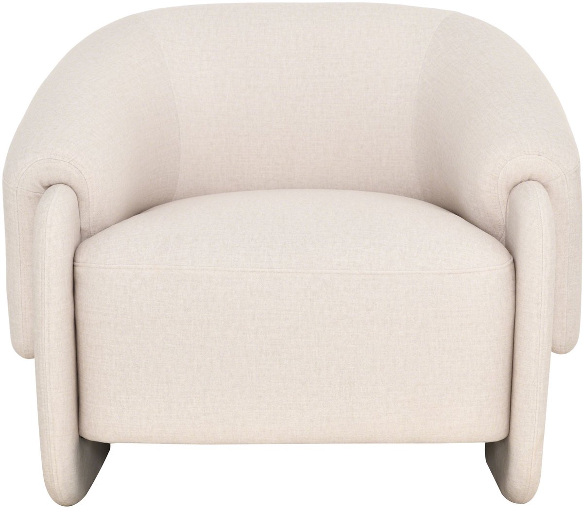 Selsey Balisty – Relaxfauteuil van onderhoudsvriendelijk fluweel, Crème