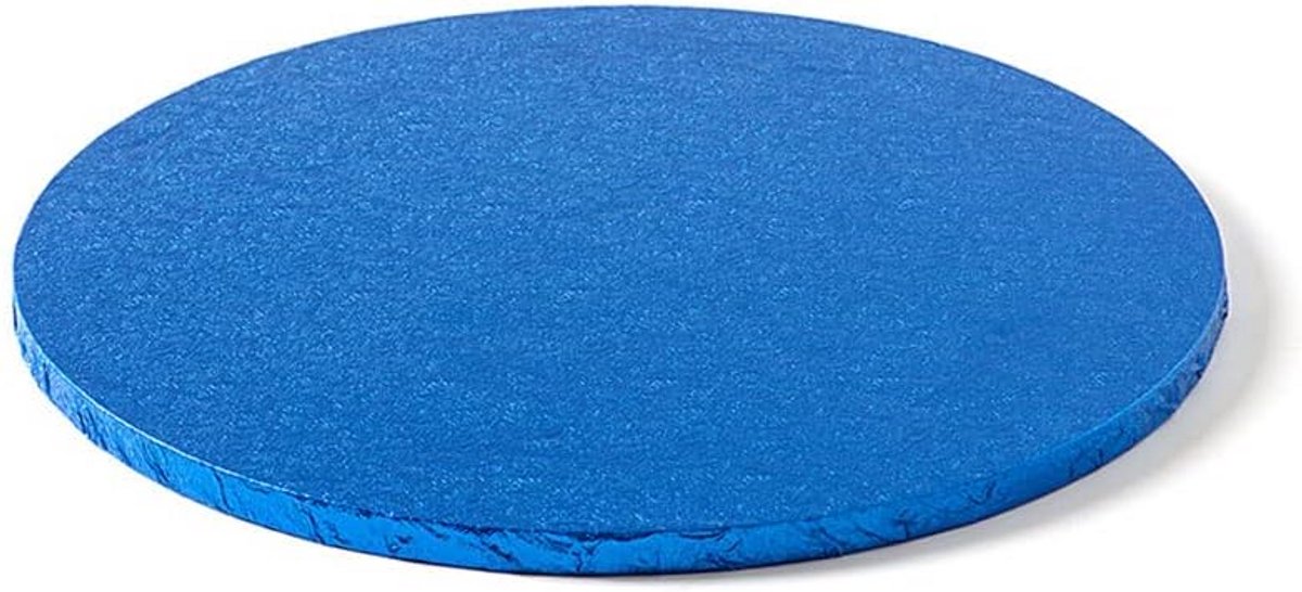 Rond Blauw Cakeboard van Karton 25 cm voor Taarten en Gebak